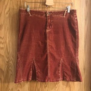 Guess Distressed Corduroy skirt Size 31